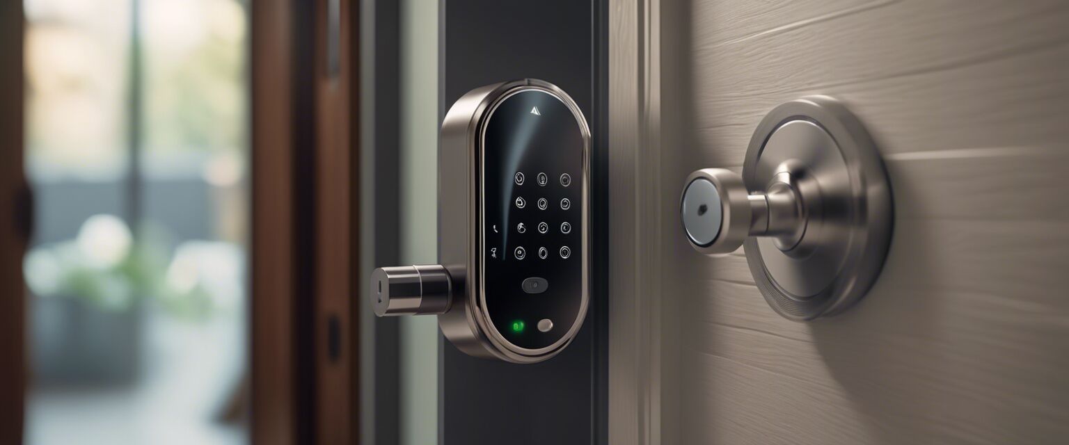 Smart lock being operated remotely