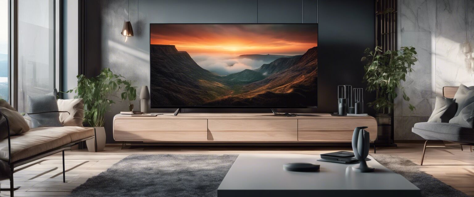 Smart TV in a living room